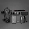 Rockbros B68 Borsa da telaio per bici porta cellulare 1,7 l nera