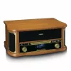 Lenco TCD-2571WD giradischi con lettore di cassette, DAB+, FM, Bluetooth, USB, 10 W, legno