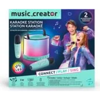 Stazione karaoke mini portatile Canal Toys INF044 con connettività Bluetooth, altoparlante portatile a batteria con microfono
