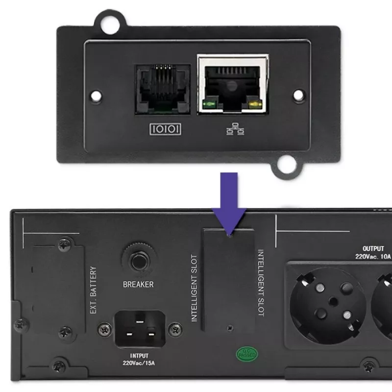 UPS QOLTEC 53946 Line-Interactive 2 kVA gruppo di continuità