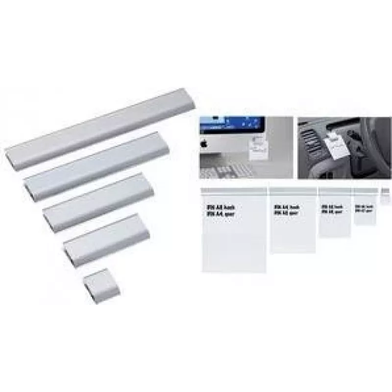 Maul barra portadocumenti 6246408 DIN A4 alluminio opaco argento