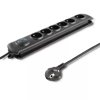Protezione da sovratensione Qoltec 50172 nero 6 prese AC 230V 5 m
