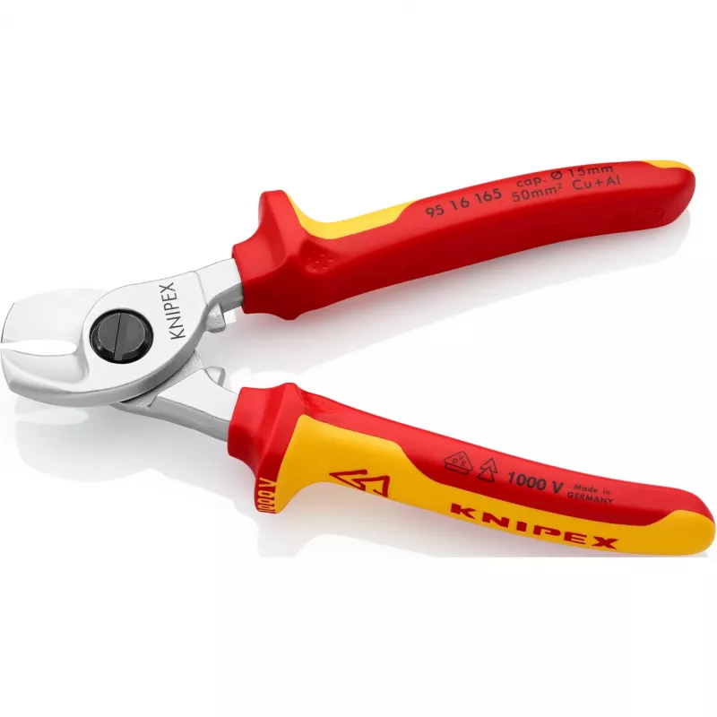 Knipex 95 16 165 cesoie per cavi isolate, 165 mm
