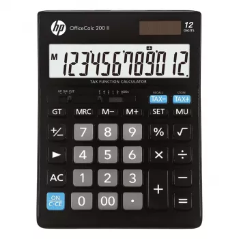 Calcolatrice HP OC 200 II, display a 12 cifre, nero