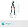 Cesoia da potatura Gardena TeleCut Pro S grigio/turchese 52 cm - 67 cm (12040-88)
