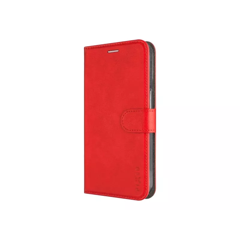 Custodia in pelle FIXED per Samsung Galaxy A36 5G – rossa, protezione frontale e posteriore, fori precisi