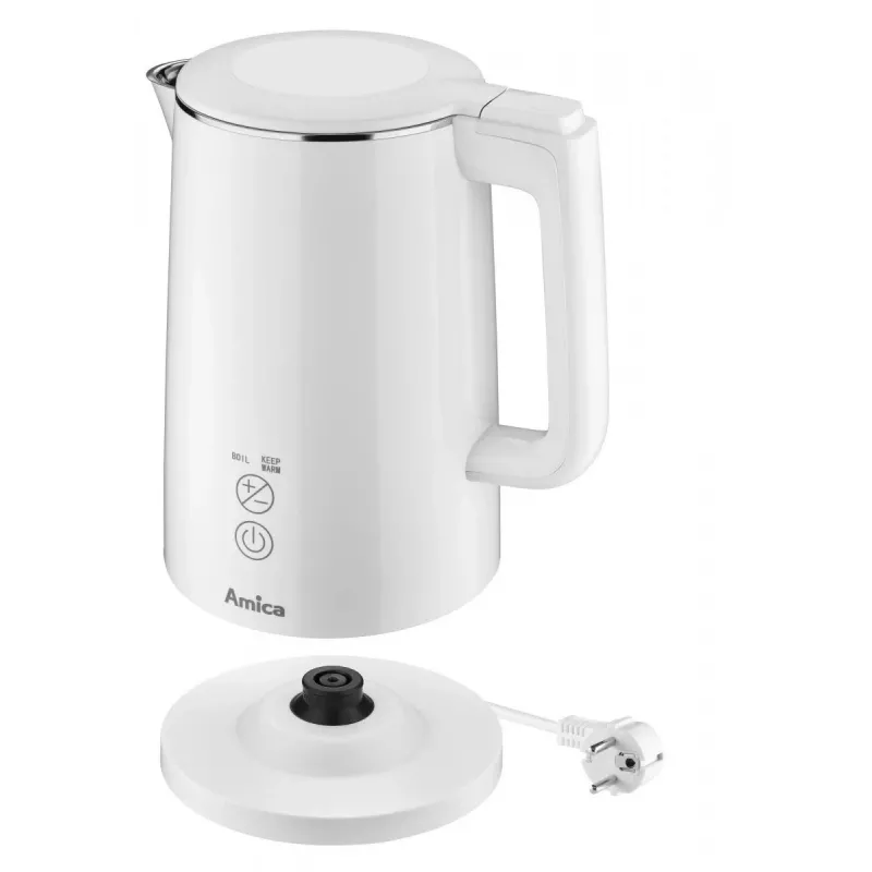 Bollitore elettrico AMICA 1,5 L 2200 W argento
