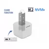 Case per SSD DeLOCK 63331 bianco M.2