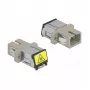 Accoppiatore in fibra ottica DeLOCK 86889 SC simplex femmina su SC simplex femmina multimodale beige