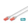 Patch Cord Digitus CAT 6 U/UTP LSZH 0,5 m 10 pz.