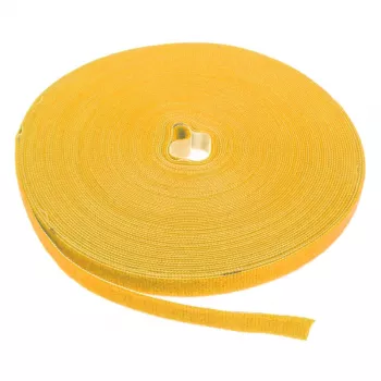 LABEL THE CABLE LTC PRO Roll Strap, nastro a strappo double-face, 25 m giallo