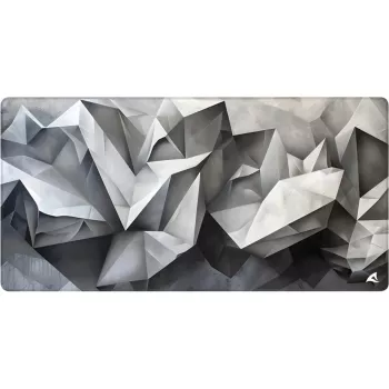 Tappetino gaming Sharkoon SKILLER SGP40 D17, design cristallo astratto, grigio/bianco, 1000 x 500 mm