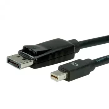 ROLINE - cavo DisplayPort - Mini DisplayPort (M) a DisplayPort (M) - 1 m - con blocco - nero (11.04.5634)