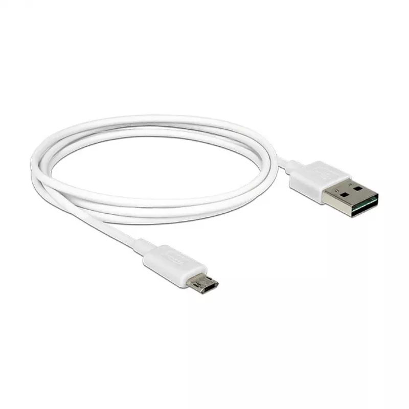 Cavo USB DeLOCK 84807 USB 2.0 1 m USB A Micro-USB B bianco