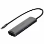 Unitek H1112F hub USB-C attivo, 6 porte, 5 Gbps, HDMI 4K@30Hz, RJ-45, 2x USB-A, 2x USB-C, PD 100 W, alluminio, grigio