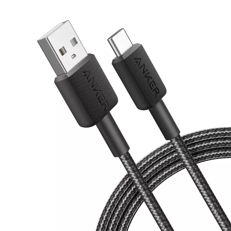 Cavo Anker Innovations 322 USB-A a USB-C in nylon 1,8M nero - Cavo - Digitale/Dati