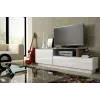 Mobile TV Cama SIGMA 3 180 bianco/bianco lucido + rovere Sonoma