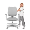 Sedia da ufficio girevole mark adler Junior 4.6 grigio — sedia da lavoro ergonomica compatta