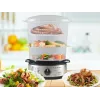 Cuocivapore Beper BC.250 3 cestelli piano cottura 800 W acciaio inox