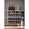 Portavini da tavolo rotho VARIO per 6 bottiglie, pieghevole, grigio, 600×220×140 mm