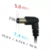 Alimentatore per notebook Akyga AK-ND-04 19 V / 4,74 A, 90 W, connettore 7,4 x 5,0 mm con pin, per HP