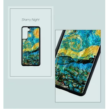Custodia protettiva iKins per Samsung Galaxy S21+ — notte stellata nero