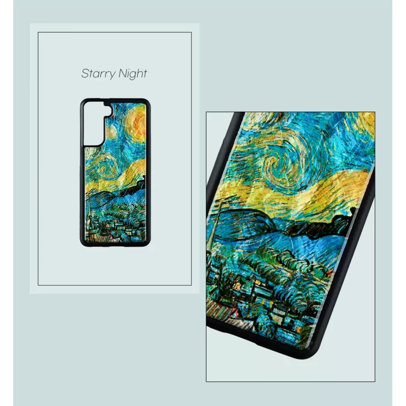 Custodia protettiva iKins per Samsung Galaxy S21+ — notte stellata nero