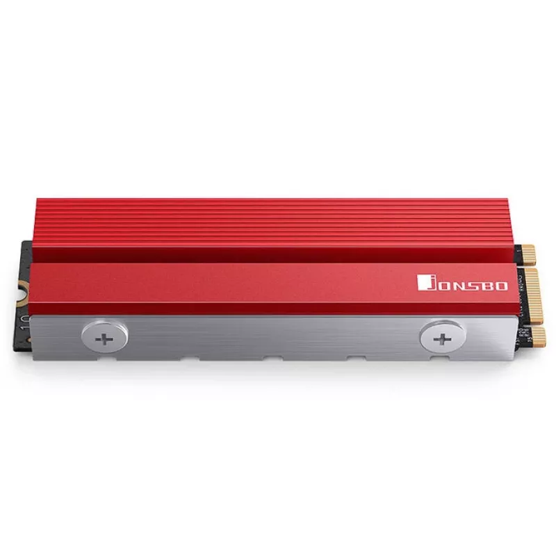 Dissipatore per SSD M.2 Jonsbo M.2-6 RED 2280 dissipatore passivo per unità 2280 NVMe/SATA