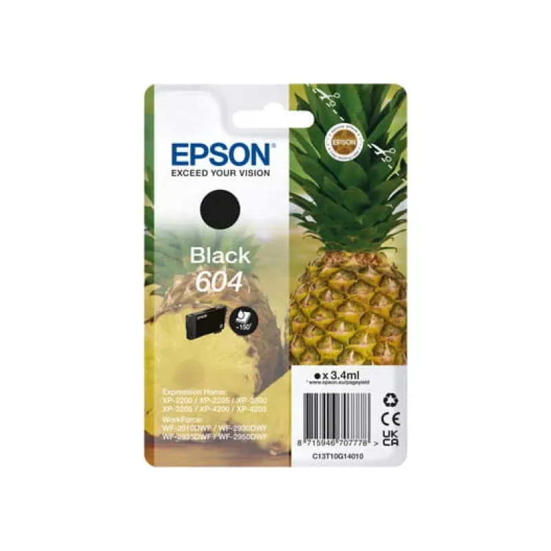 Epson 604 cartuccia d'inchiostro 1 pz. originale standard nero