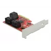 Scheda SATA PCI Express x4 DeLOCK 6 porte formato Low Profile