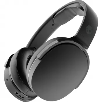 Cuffie over-ear Skullcandy Hesh Evo — con cavo e Bluetooth 5.0, batteria 36 h, USB-C, 3,5 mm, pieghevoli, cancellazione del rumore, nero