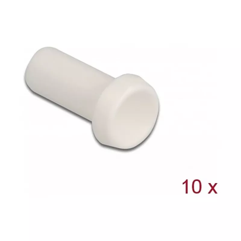 Tappo antipolvere per fibra ottica DeLOCK 86845 10 pz. bianco