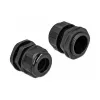 Pressacavo DeLOCK 60367 nero plastica 2 pz.