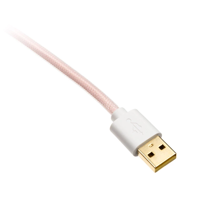 Cavo a spirale Ducky Premicord Cotton Candy, USB Type-C a Type-A - 1,8 m
