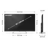 Sharp TV 4K Ultra HD QLED MiniLED | 55JP7265E | 55 | Google TV | UHD