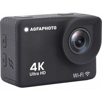 Action cam AgfaPhoto 4K, impermeabile, Wi-Fi, slow motion/time-lapse (AC9000BK)