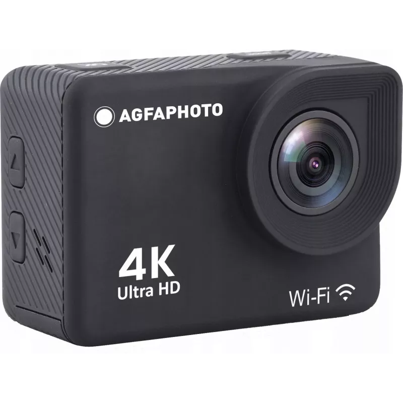 Action cam AgfaPhoto 4K, impermeabile, Wi-Fi, slow motion/time-lapse (AC9000BK)