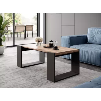 Panca/tavolo Cama WOOD 120x54,5x46 rovere wotan + antracite