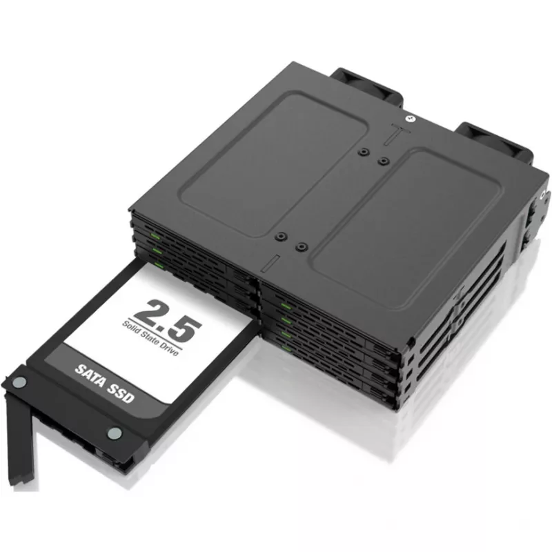 Alloggiamento esterno per disco fisso per IcyBox serie MB038 – modello MB038TP-B, nero, compatibile con MB038