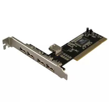 LogiLink PC0028 scheda PCI USB 2.0, 4 porte esterne + 1 interna