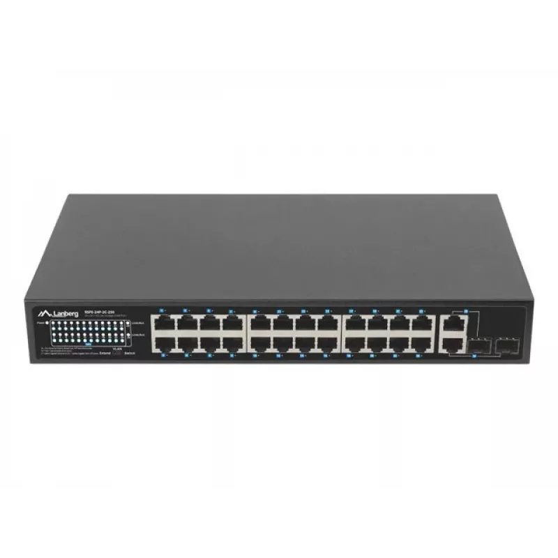 Lanberg RSFE-24P-2C-250 switch di rete unmanaged Gigabit Ethernet (10/100/1000)