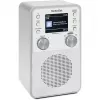 Radio digitale TECHNISAT DigitRadio 317 bianco — ricezione FM e DAB+, design da tavolo compatto
