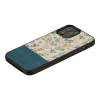 Custodia per cellulare man and wood per iPhone 12 Pro Max — fiore blu su nero