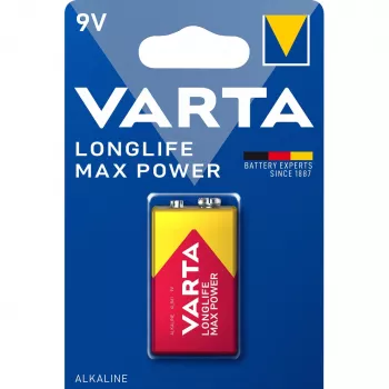 Batteria usa e getta Varta 9V alcalina