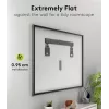 Supporto TV da parete fisso WENTRONIC Goobay Ultraslim 70822 XL nero per schermi piatti