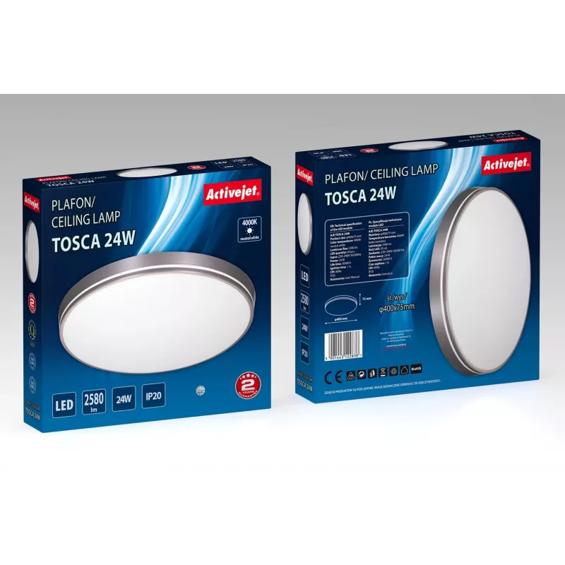Activejet AJE-TOSCA Plafoniera LED 24W