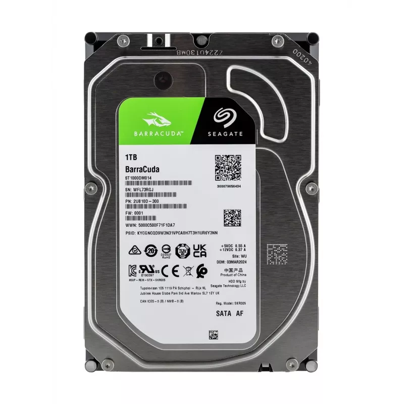Seagate Barracuda ST1000DM014 disco fisso interno 1 TB 7200 giri/min 256 MB 3,5