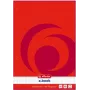 Blocco per appunti Herlitz 733436 A4 100 fogli rosso bianco