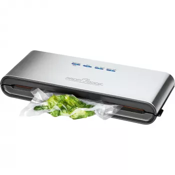 ProfiCook PC-VK 1080 - Macchina per il sottovuoto (per sacchetti in plastica) - 120 W - acciaio inox/nero (501080)