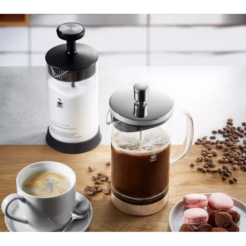 Caffettiera French press GEFU Diego 1000 ml acciaio inox resistente al calore